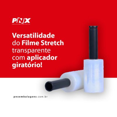 Distribuidor de Filme Stretch com Aplicador Giratório