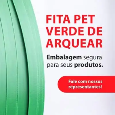 Distribuidor de Fita Pet Verde de Arquear